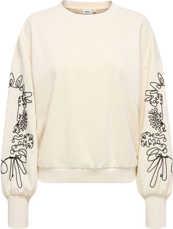 Only Sweatshirt ONLBROOKE L S O-NECK DETAIL SWT NOOS - Foto 2