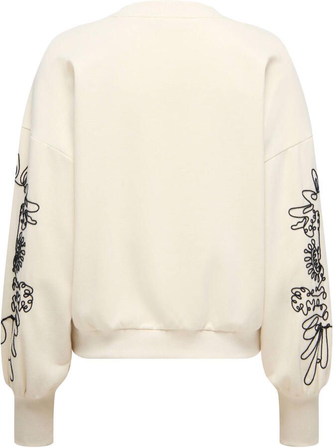 Only Sweatshirt ONLBROOKE L S O-NECK DETAIL SWT NOOS - Foto 1