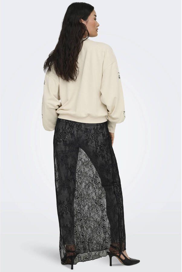 Only relaxed fit sweatshirt van katoenmix model 'BROOKE' - Foto 3