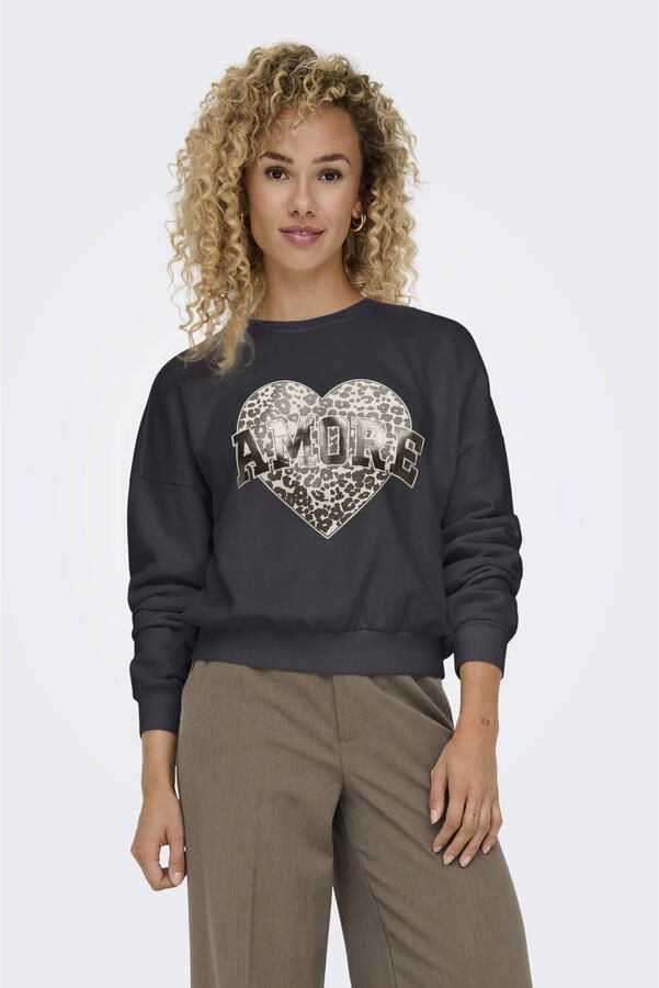 Only Sweatshirt ONLLAUREN L S LEO O-NECK CC SWT