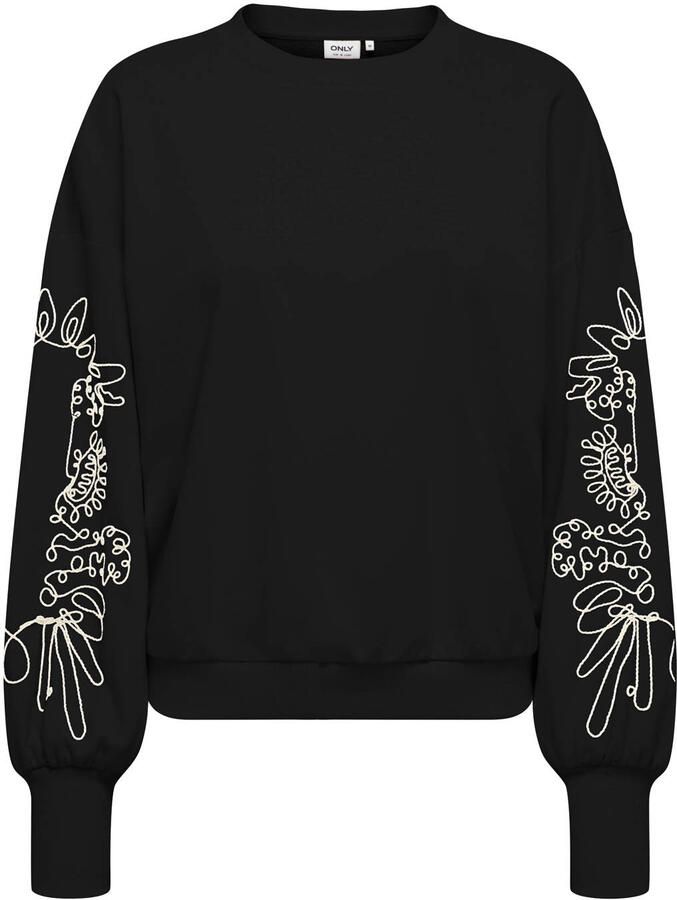 Only Sweatshirt ONLBROOKE L S O-NECK DETAIL SWT NOOS