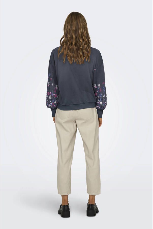 Only Sweatshirt ONLBROOKE L S O-NECK FLOWER SWT