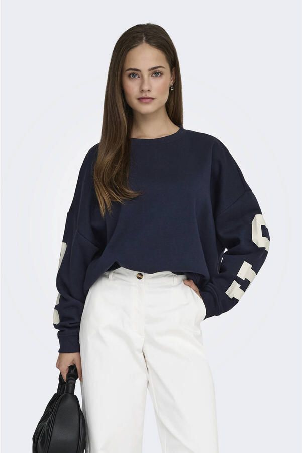 Only Sweatshirt ONLSWEAT L S BACK SLEEVE PRINT SWT NOOS