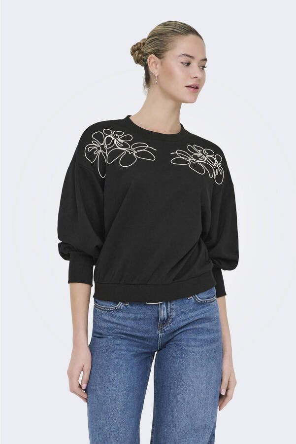 Only Sweatshirt ONLBROOKE L S O-NECK DETAIL SWT NOOS - Foto 2