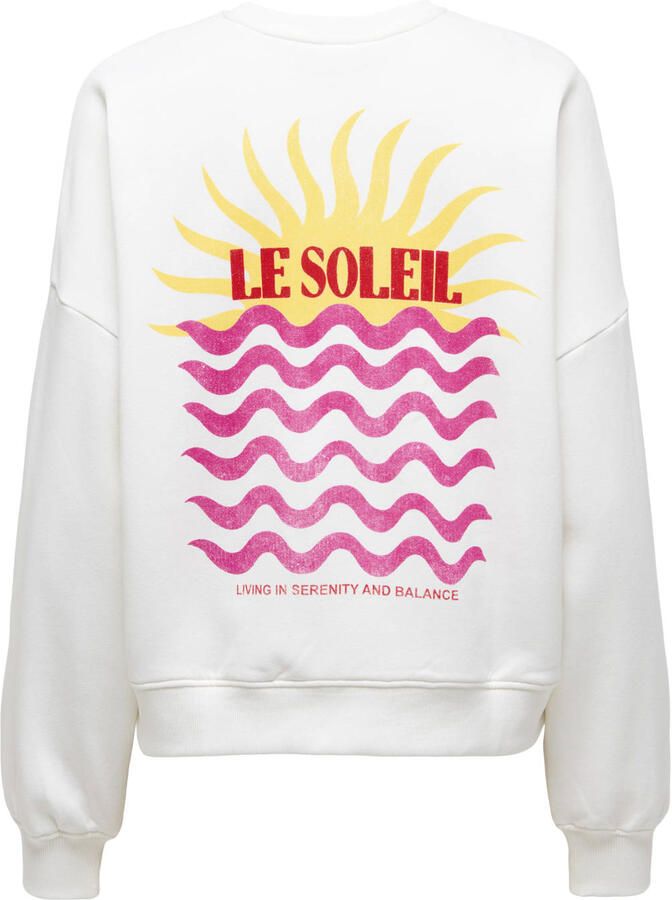 ONLY sweater met backprint wit - Foto 2