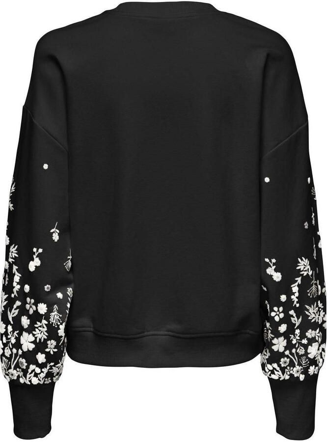 Only Sweatshirt ONLBROOKE L S O-NECK FLOWER SWT
