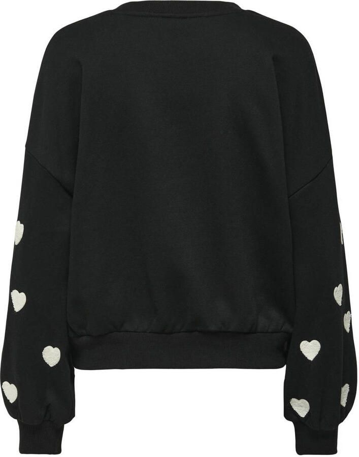 Only Regular fit sweatshirt van katoenmix model 'MACY' - Foto 4