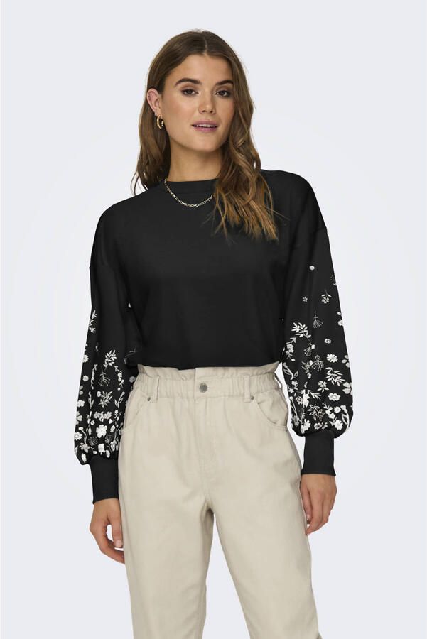 Only Sweatshirt ONLBROOKE L S O-NECK FLOWER SWT - Foto 2