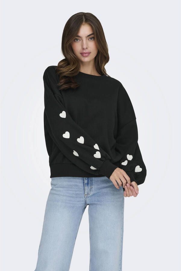 Only Regular fit sweatshirt van katoenmix model 'MACY' - Foto 2