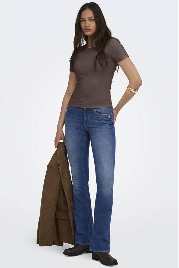 ONLY T-shirt bruin - Foto 3