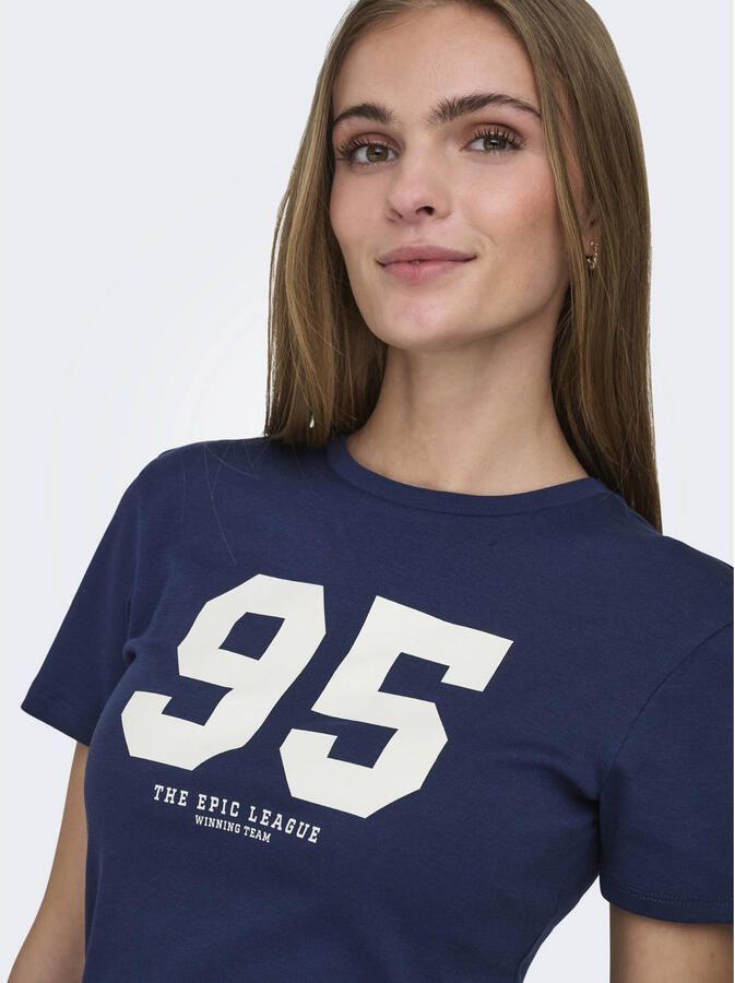 ONLY T-shirt donkerblauw - Foto 2
