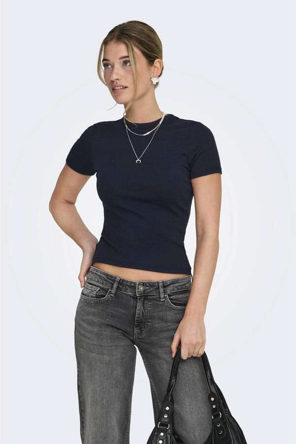 ONLY T-shirt donkerblauw