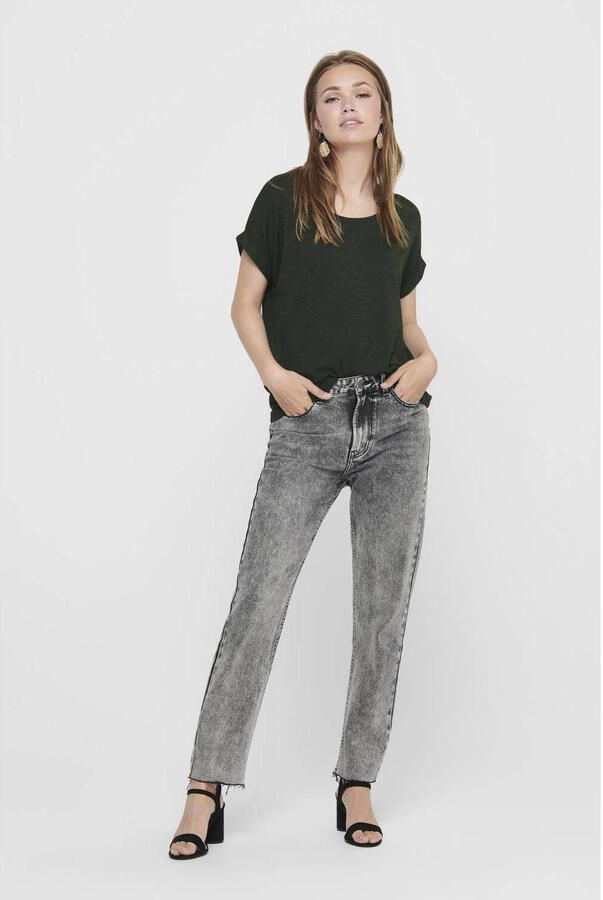 Only T-shirt ONLMOSTER – T-shirt met gemêleerde look en elastisch materiaal - Foto 2