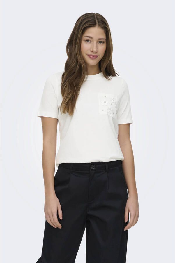 ONLY T-shirt ecru