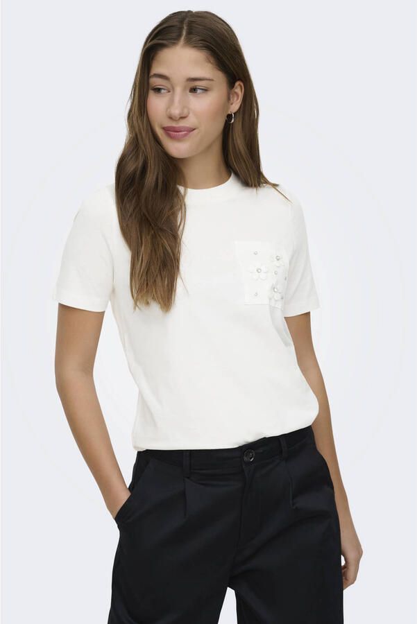 ONLY T-shirt ecru - Foto 3