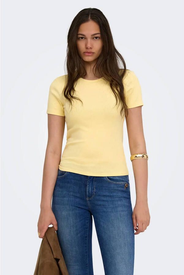 ONLY T-shirt geel