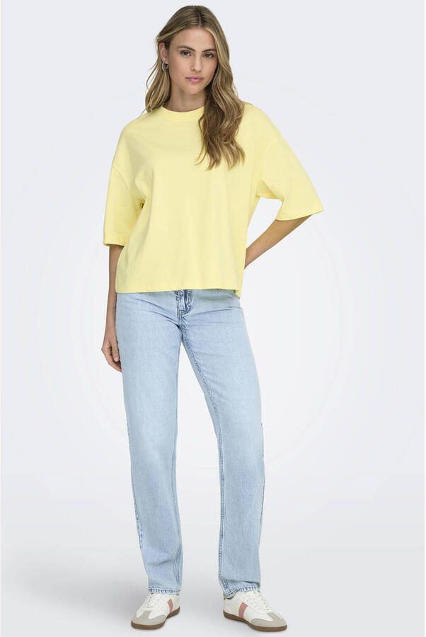 ONLY T-shirt geel