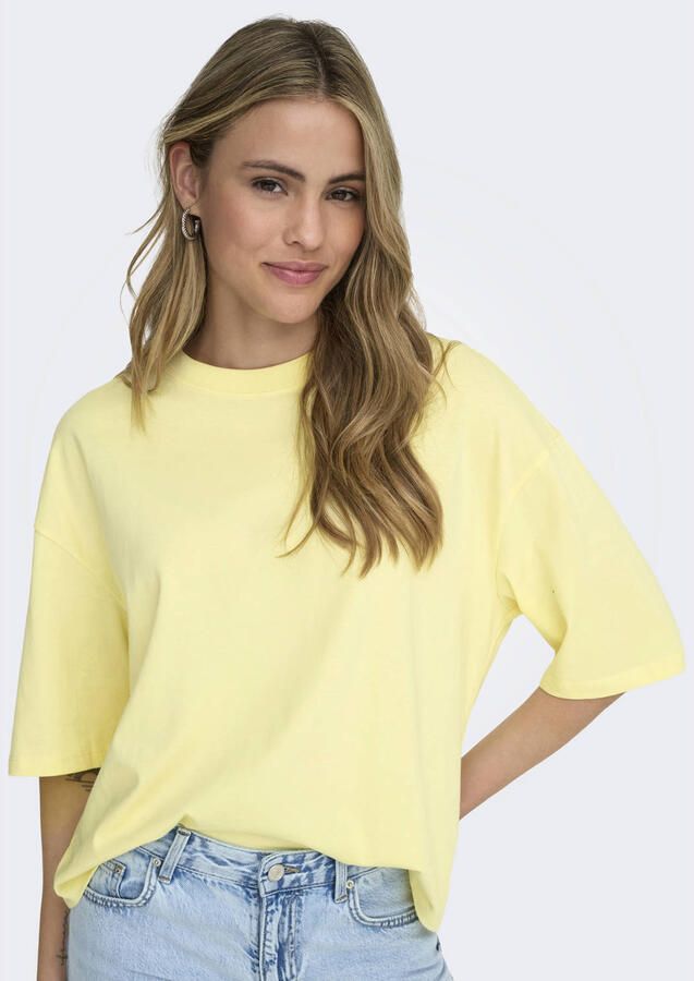ONLY T-shirt geel