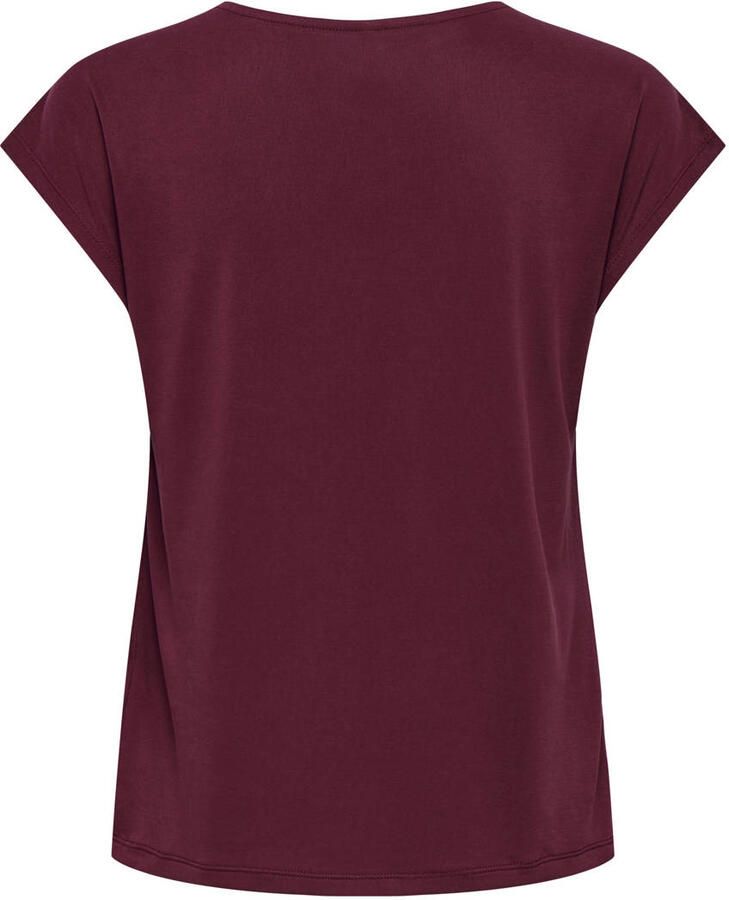 Only Shirt met V-hals ONLFREE S S MOD.V-NECK TOP JRS NOOS - Foto 3