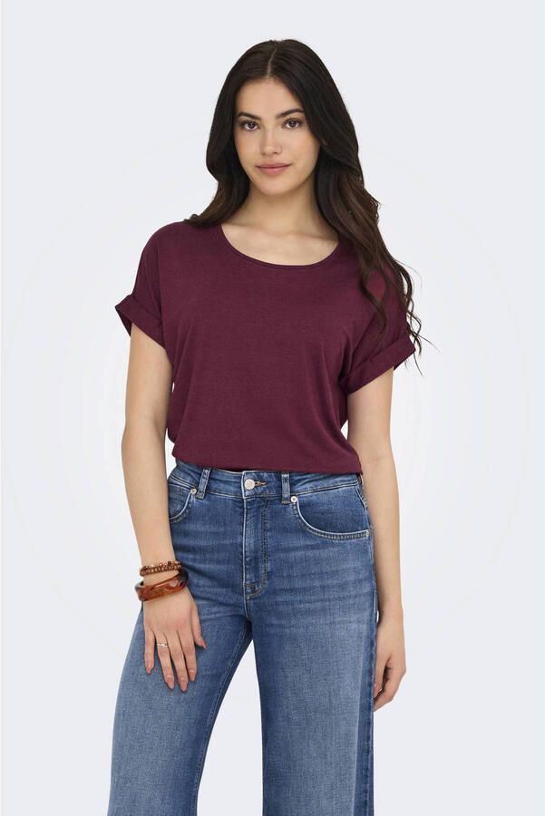 Only T-shirt ONLMOSTER – Shirt met korte mouwen en omslag en klassieke look