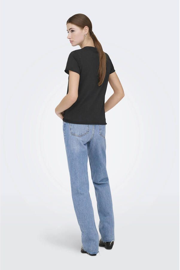 Only Regular fit T-shirt van puur katoen Model 'LUCY' - Foto 2