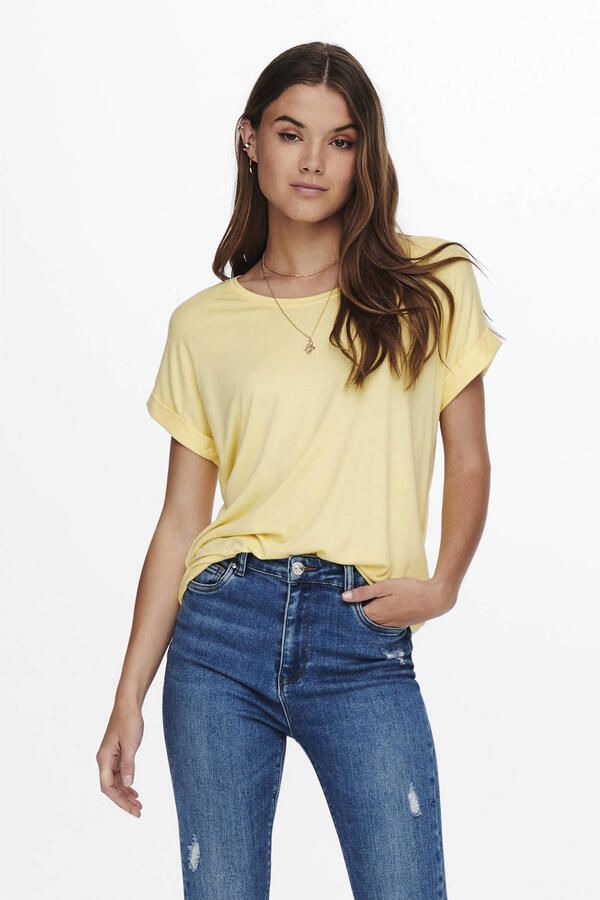 Only T-shirt ONLMOSTER – Shirt met korte mouwen en omslag en klassieke look