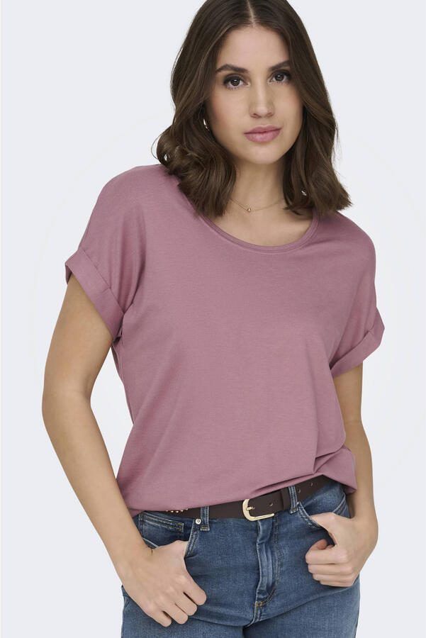 Only Regular fit T-shirt van viscosemix model 'MOSTER' - Foto 3