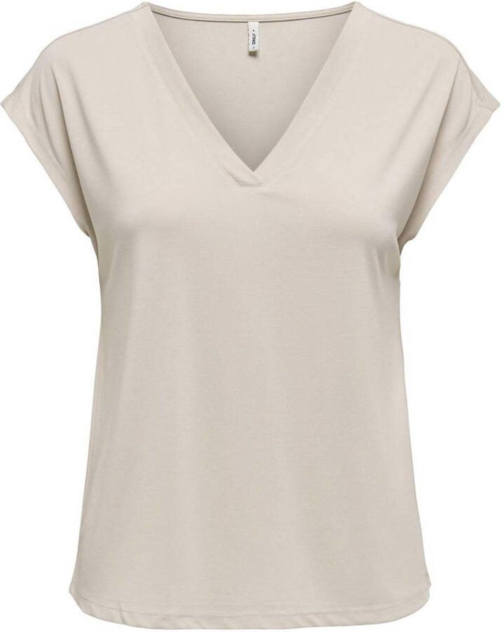 Only Shirt met V-hals ONLFREE S S MOD.V-NECK TOP JRS NOOS - Foto 2