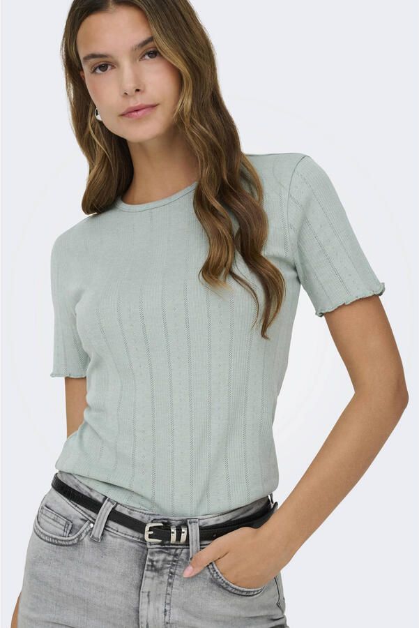 Only Slim fit T-shirt van Katoenmix Model 'TENNA'