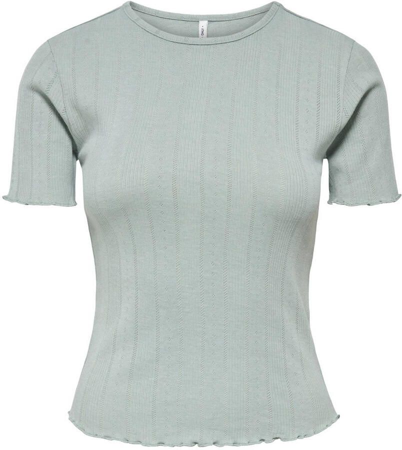 Only Slim fit T-shirt van Katoenmix Model 'TENNA' - Foto 2