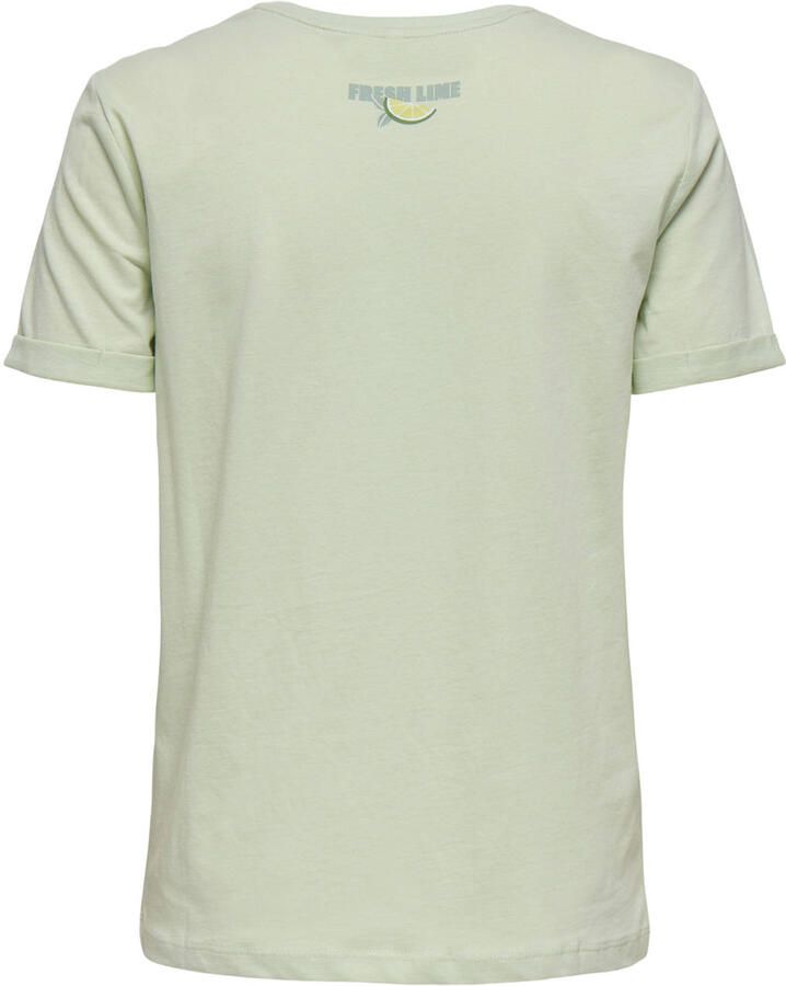 ONLY T-shirt lichtgroen - Foto 2