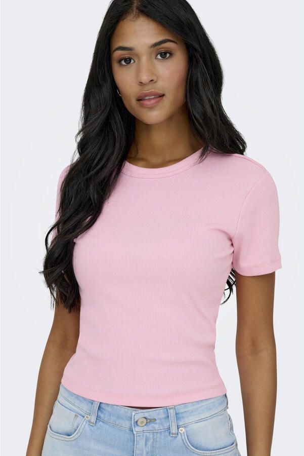 ONLY T-shirt lichtroze