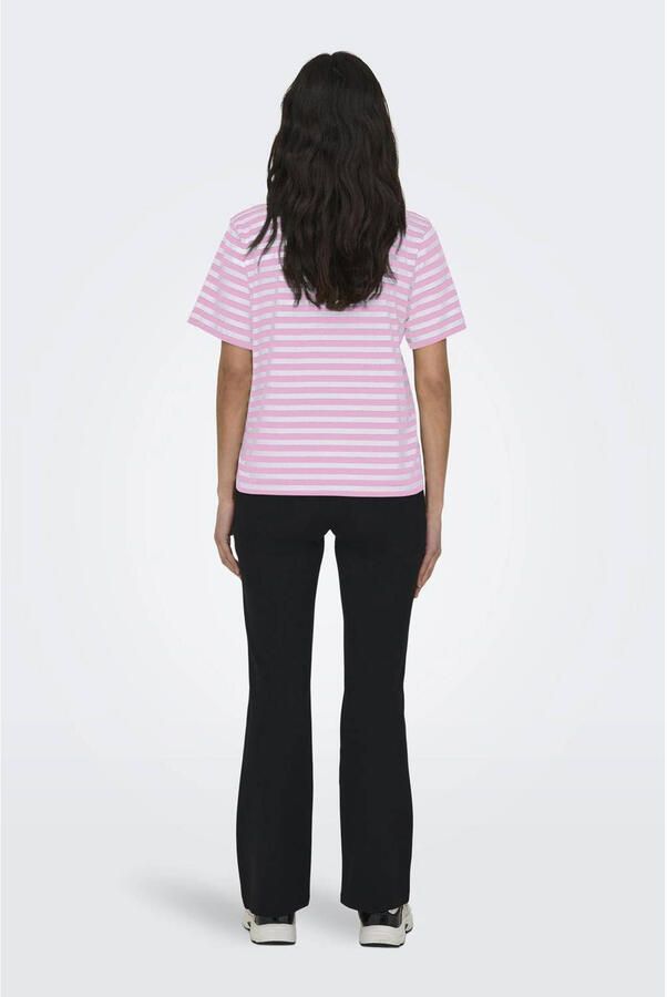 Only Shirt met korte mouwen ONLLIVINA S S STRIPE TEE JRS NOOS