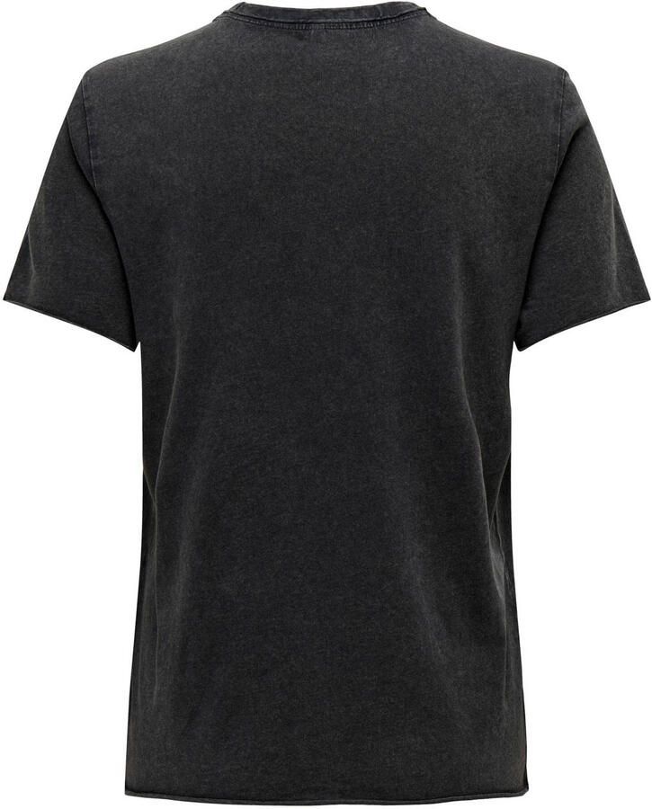Only T-shirt met motief- en statementprint model 'LUCY'