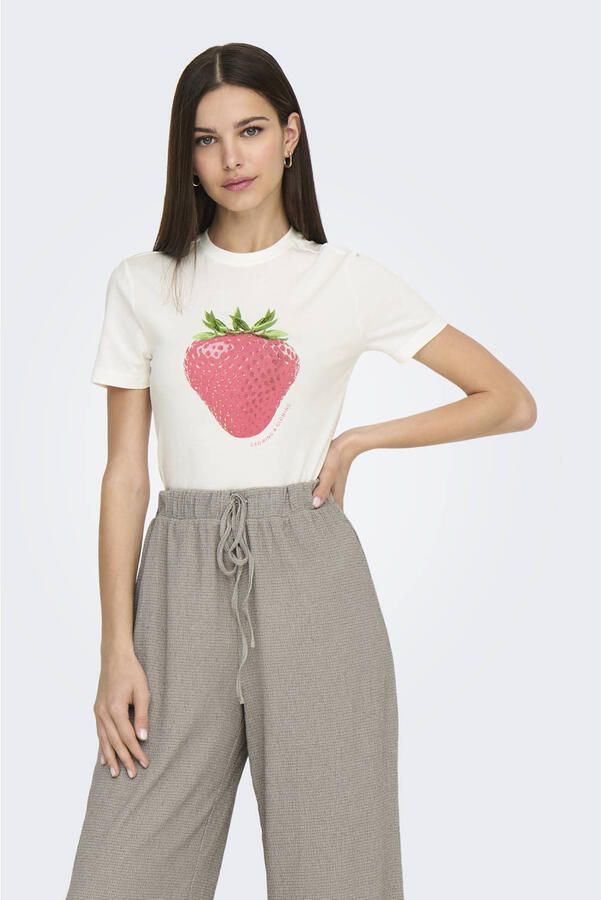 Only Regular fit T-shirt van puur katoen model 'KELLY LIFE' - Foto 2