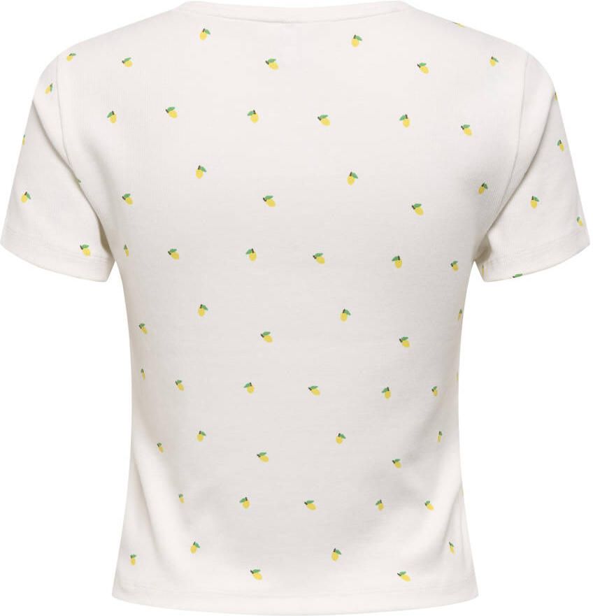 Only Shirt met korte mouwen ONLFENJA LIFE SS AOP TOP JRS NOOS - Foto 3