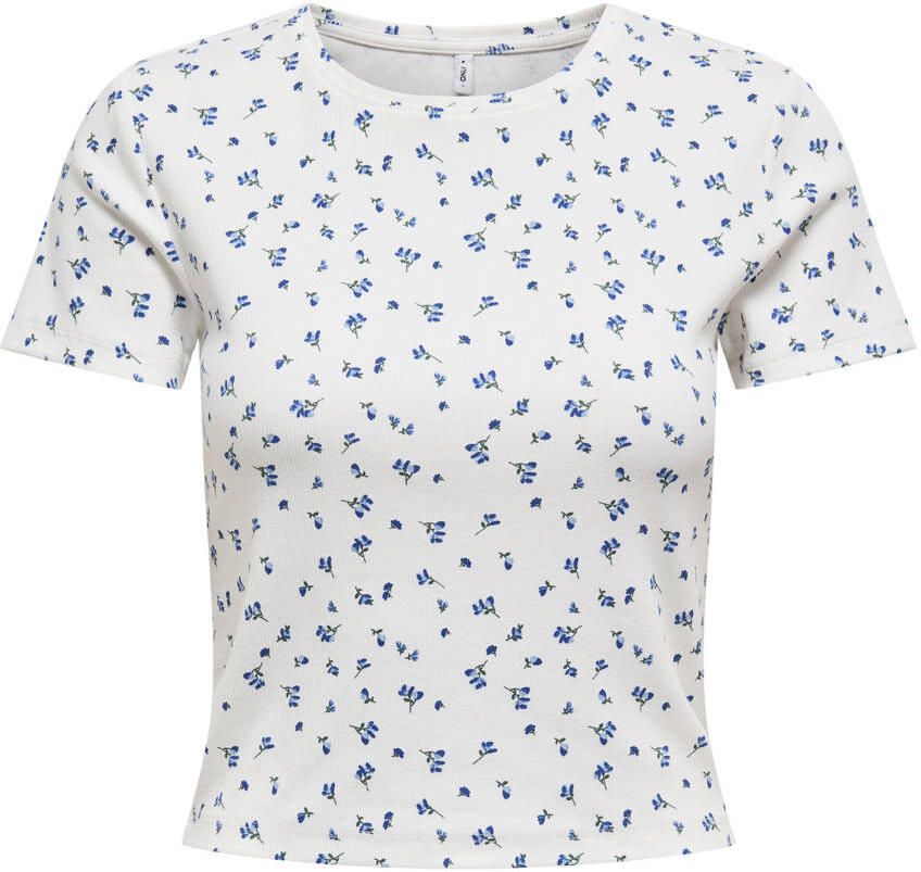 Only Shirt met korte mouwen ONLFENJA LIFE SS AOP TOP JRS NOOS - Foto 2