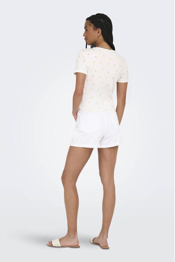 Only Shirt met korte mouwen ONLFENJA LIFE SS AOP TOP JRS NOOS