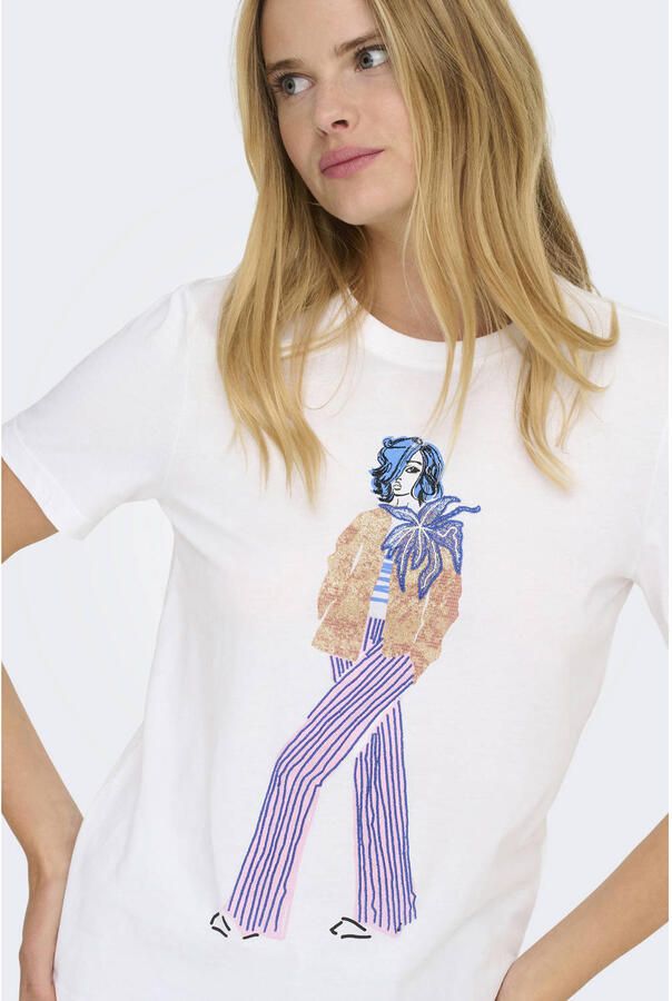 ONLY T-shirt wit - Foto 2