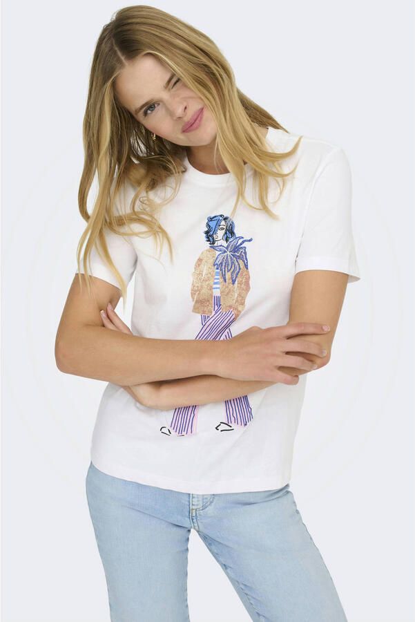 ONLY T-shirt wit - Foto 3