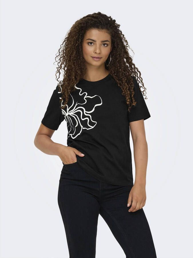 ONLY T-shirt zwart - Foto 3
