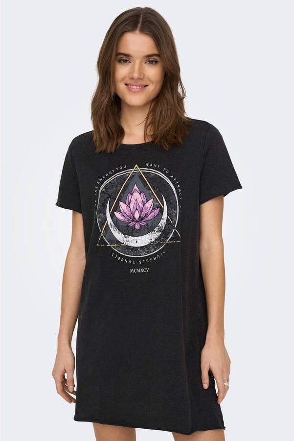 Only Regular fit vrijetijdsjurk van puur katoen model 'LUCY LIFE' - Foto 2