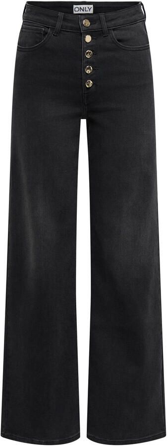 ONLY TALL Onlmadison Blush Hw But Wide Dnm S Tll jeans zwart
