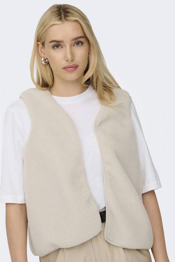 ONLY teddy gilet ecru - Foto 3