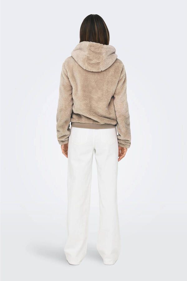 Only Pluche jas met capuchon ONLNEWANNA CONTACT SHERPA JKT OTW NOOS - Foto 2