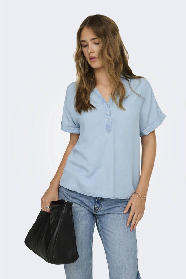 ONLY top blauw