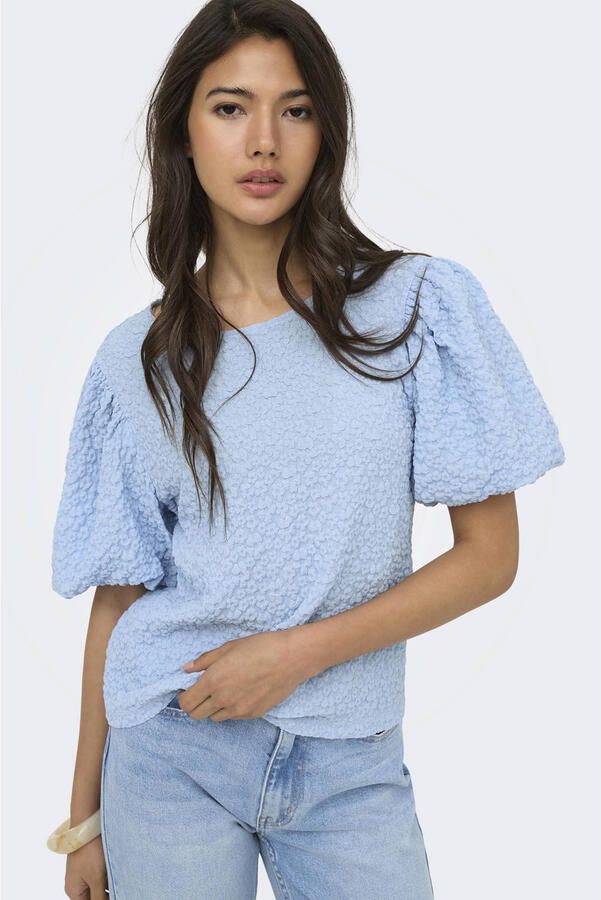 ONLY top broderie blauw - Foto 3