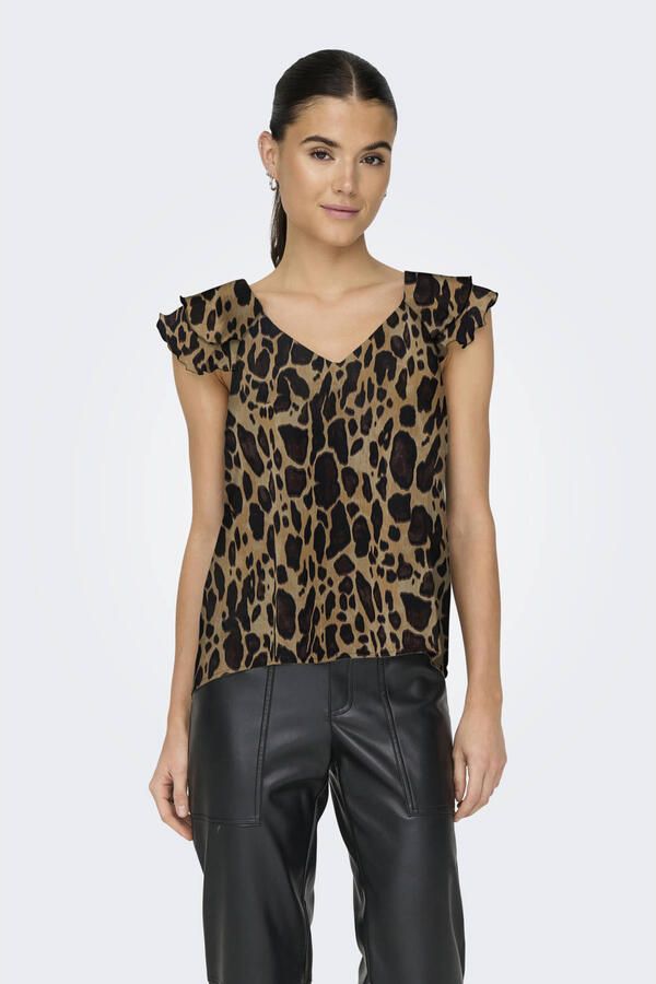 Only Shirt ONLASTA LIFE CAPSLEEVE V-NECK TOP PTM - Foto 2