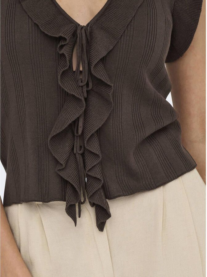 Only slim fit knitweartop van viscosemix model 'NELLY' - Foto 2