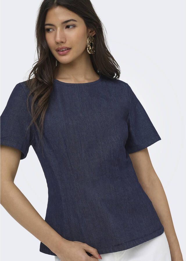 ONLY top dark blue denim